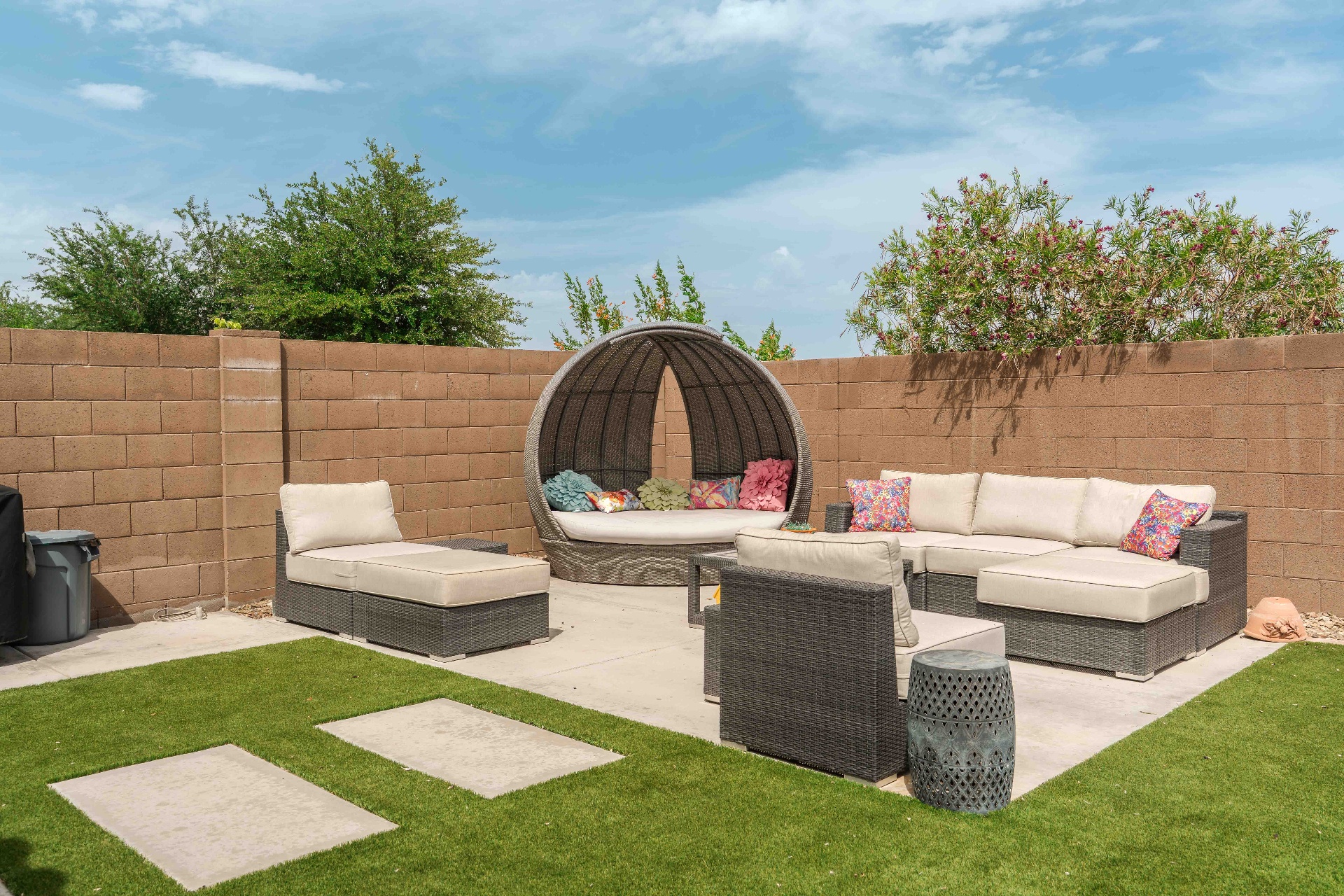 Concrete driveway installation by Denali Customs in westside Phoenix Arizona