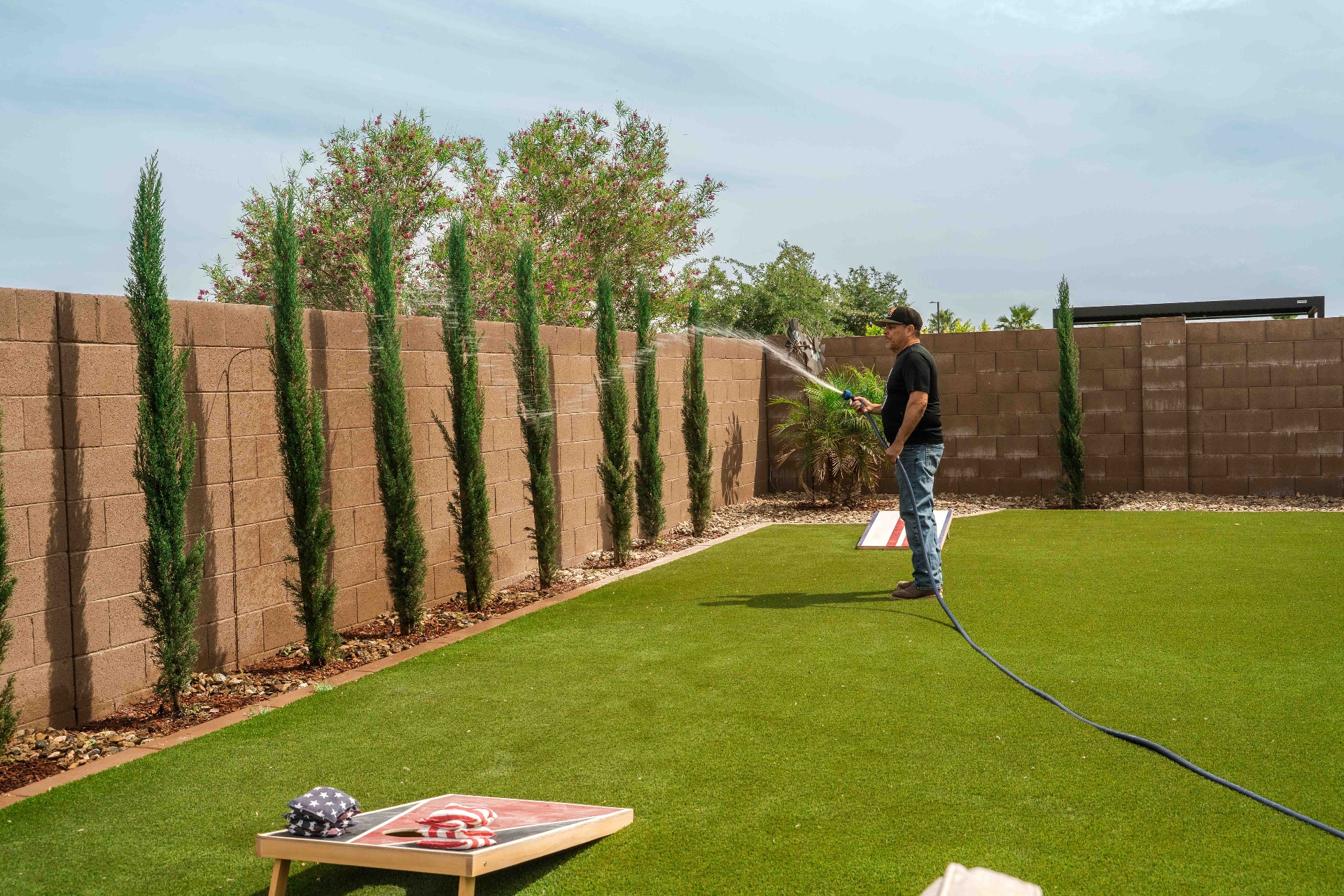 Denali Customs owner on job site in westside Phoenix Arizona